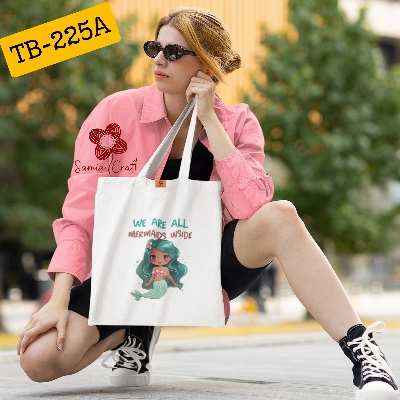 Picture of Samia Craft Class Act Chic: Daily Vogue Canvas Tote Bag for University Vogue Life