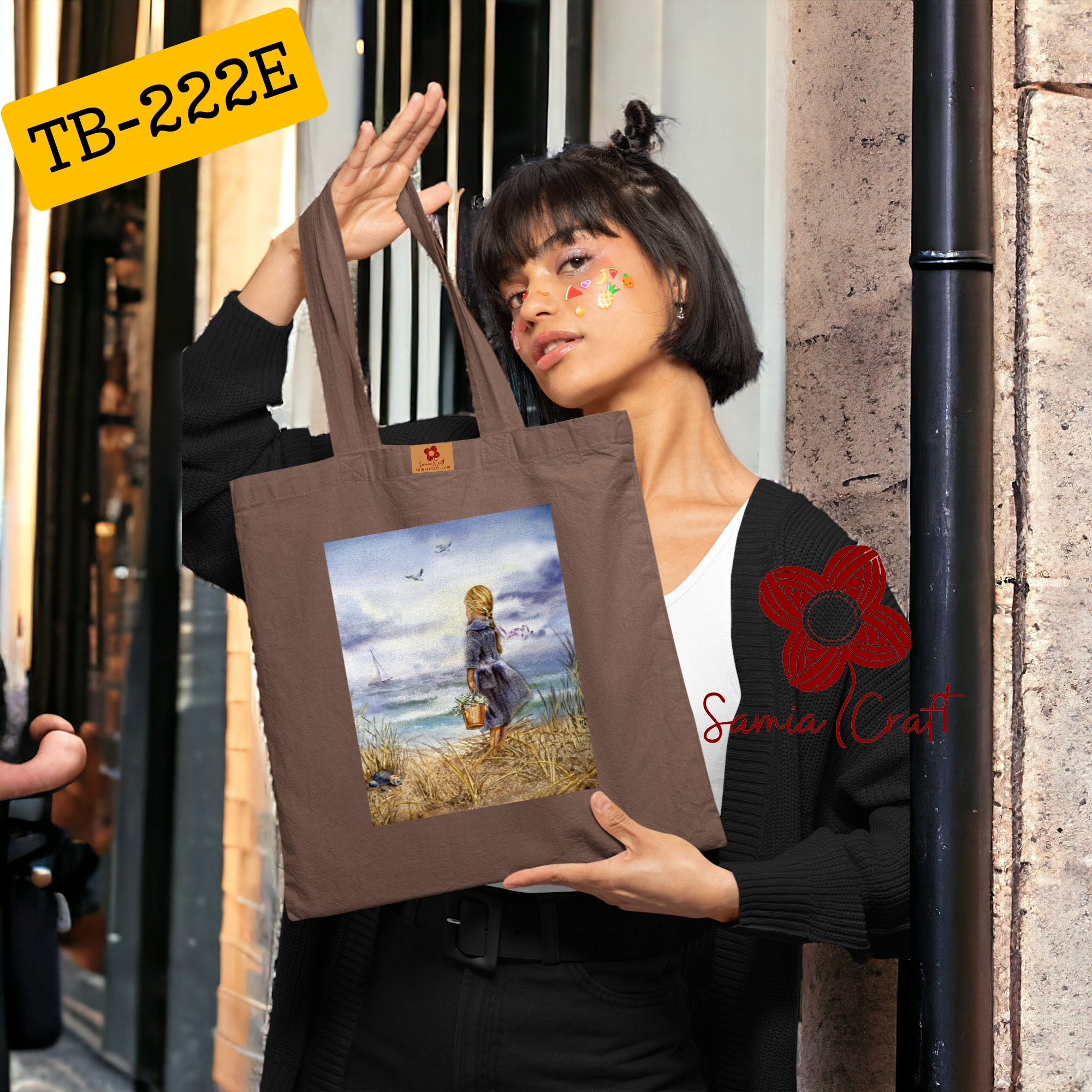 Picture of Samia Craft Daily Darling: Chic Campus Tote Bag in Rich Colors