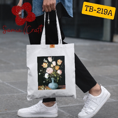 Picture of Samia Craft EveryDay Elegance: Stylish Canvas Tote Bag in Color Burst