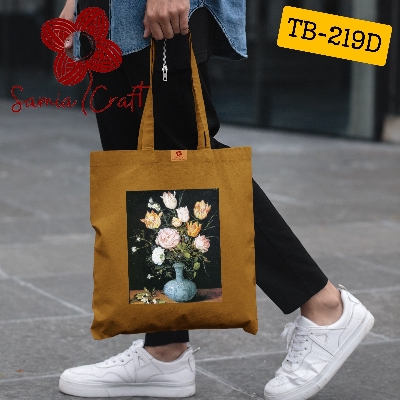 Picture of Samia Craft EveryDay Elegance: Stylish Canvas Tote Bag in Color Burst