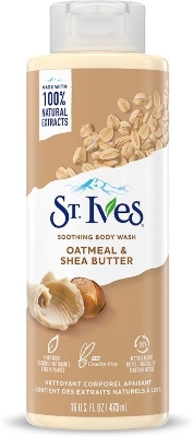 Picture of International USA product ST Ives OATMEAL & SHEA BUTTER Shower gel body wash used for Male/ female - 473 ml