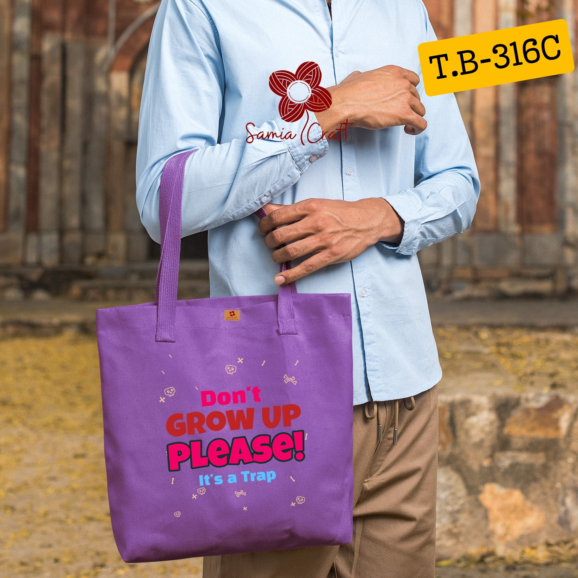 Picture of Samia Craft Canvas Charm: Stylish and Eco-Friendly Tote Bag