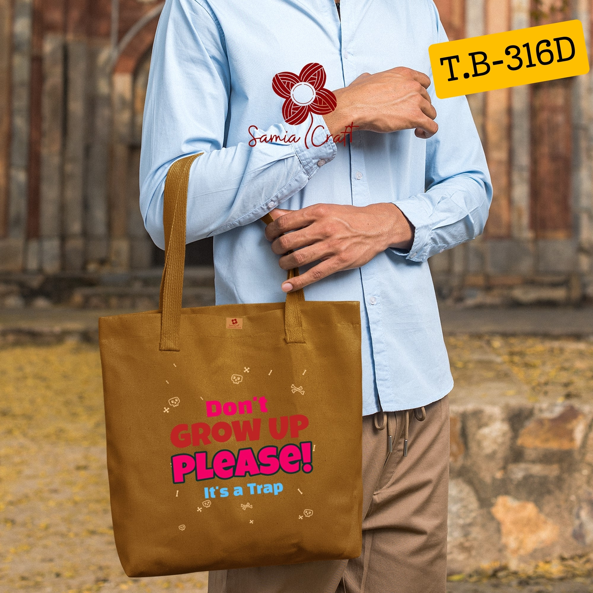 Picture of Samia Craft Canvas Charm: Stylish and Eco-Friendly Tote Bag