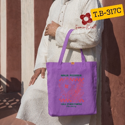 Picture of Samia Craft Earth's Palette: Eco-Friendly Canvas Tote in Assorted Colors