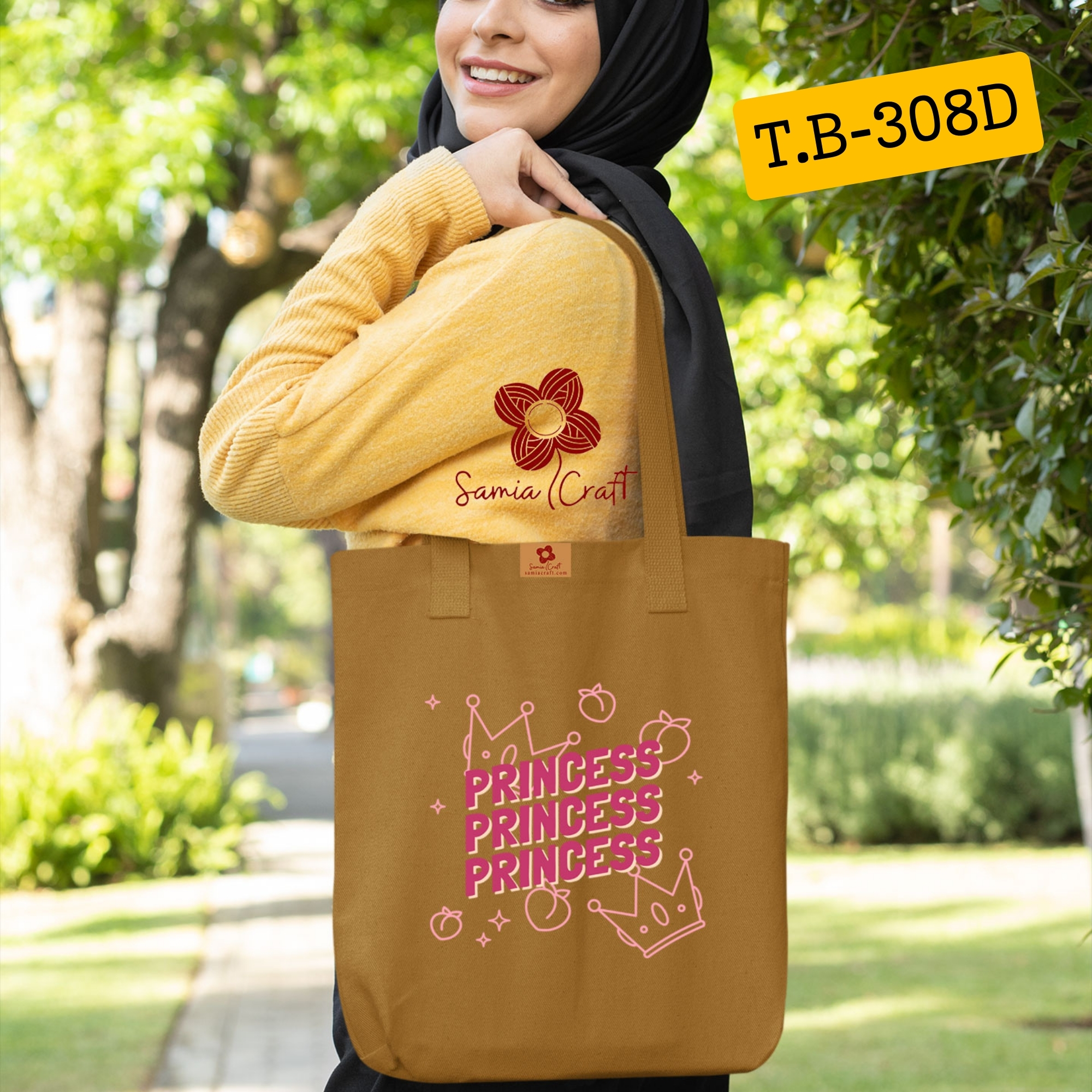 Picture of Samia Craft Daily Delight Diva: Earth-Friendly Canvas Tote for Women