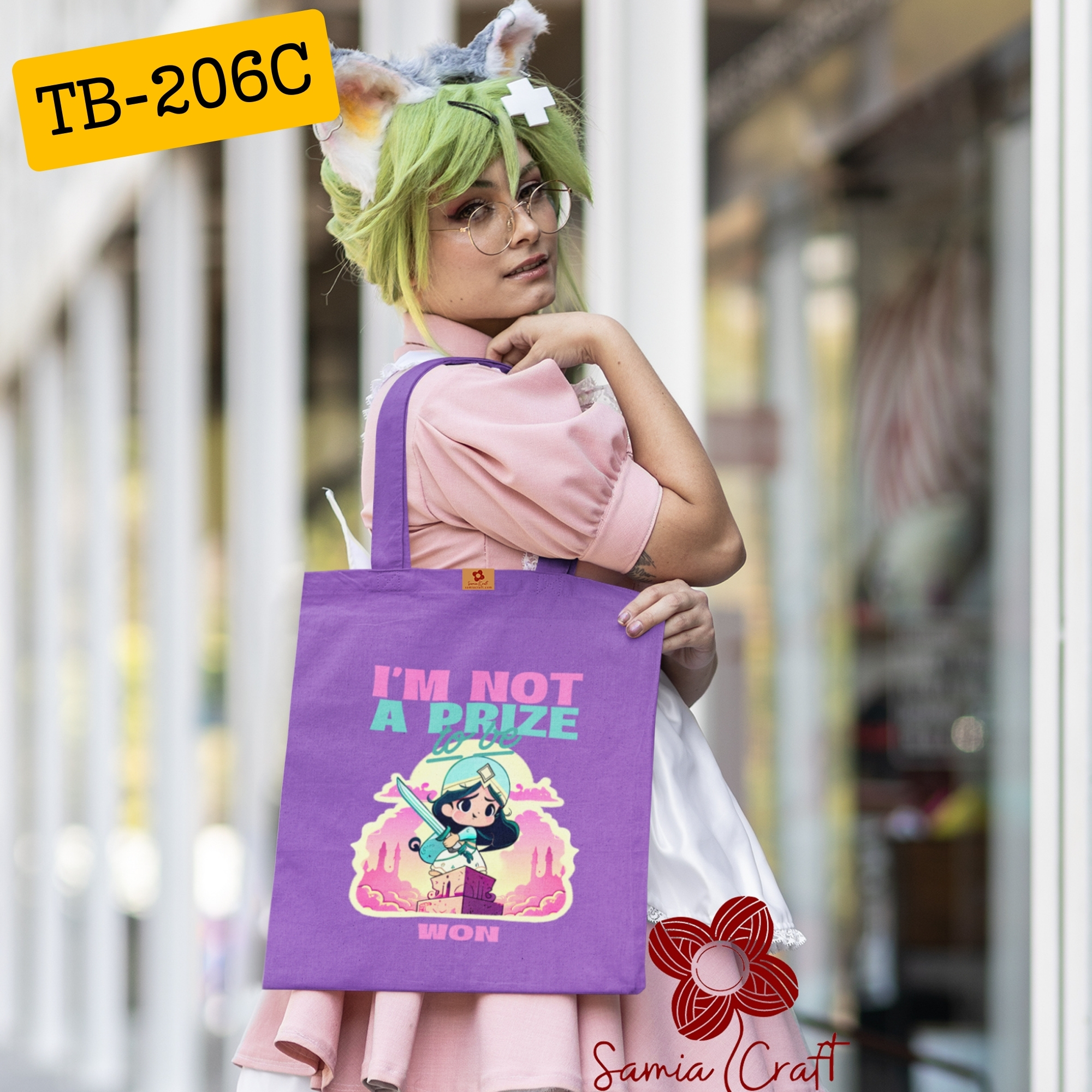 Picture of Samia Craft Canvas Carnival: Eco-Friendly Tote Bag in Multicolor