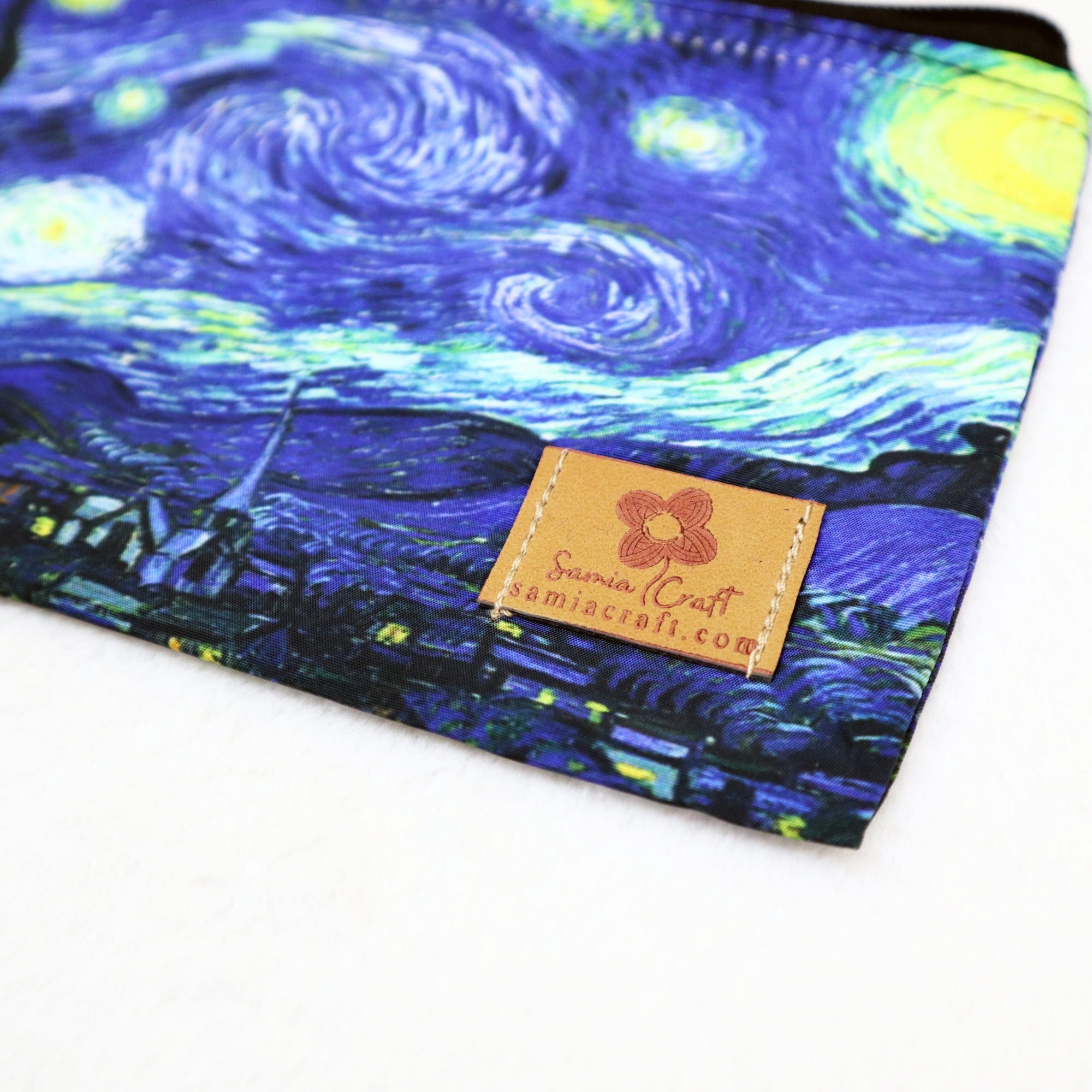 Picture of The Starry Night by Van Gogh Printed Pouch Bag: Women's Trendy Pouch Bags for Daily Use