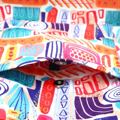 Picture of Samia Craft Colorful Stylish Fashionable Top Handle Bags for Women Watercolor Abstract Doodle Printed