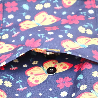 Picture of Insects Flowers Printed Top Handle Bags for Women and Girls