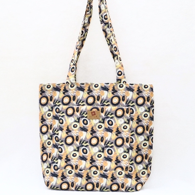 Picture of Stylish Hand Painted Abstract Design Top Handle Bags