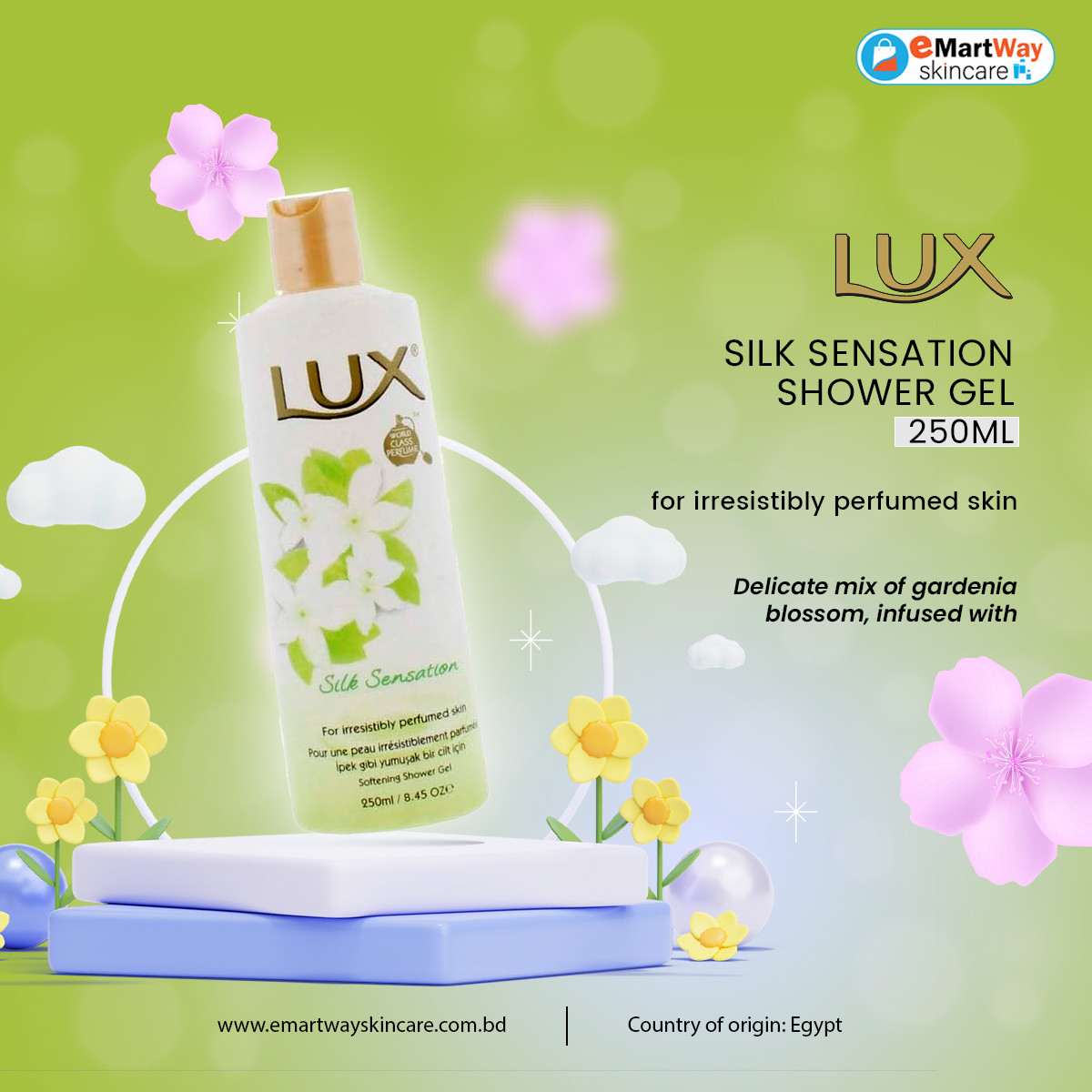 Picture of International Thailand product Skin care  Silk Shower Gel used for male/female - 250 ml