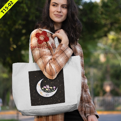 Picture of SamiaCrafts Tote Bag For Women'S With Zipper - Tote Bag