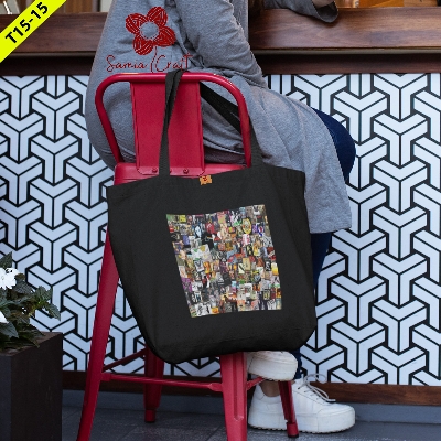 Picture of Canvas Bag For Women'S With Zipper - Tote Bag