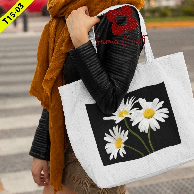 Picture of SamiaCrafts Fashionable Canvas Bag For Women's With Zipper