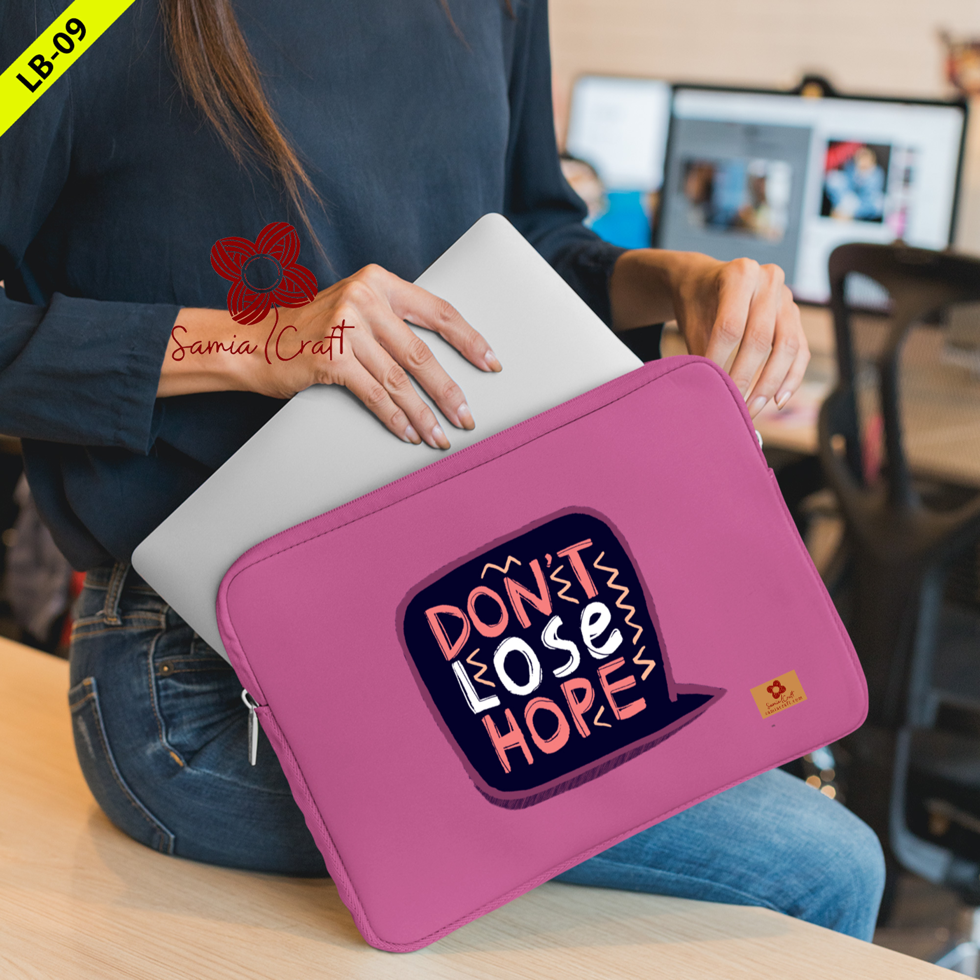 Picture of SamiaCraft Premium MacBook Laptop Pouch and Case - 14/15-Inch Notebook Waterproof Cover