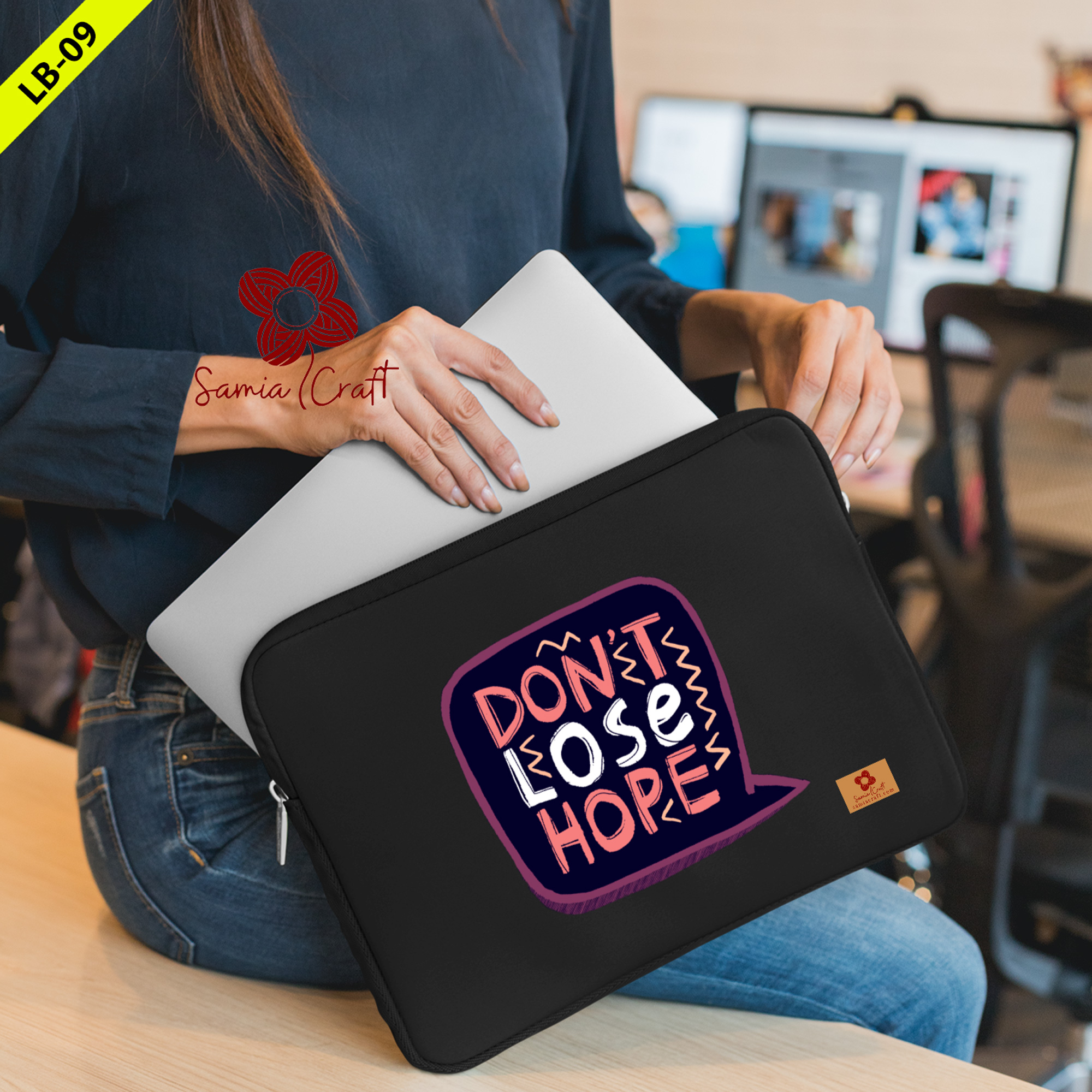 Picture of SamiaCraft Premium MacBook Laptop Pouch and Case - 14/15-Inch Notebook Waterproof Cover