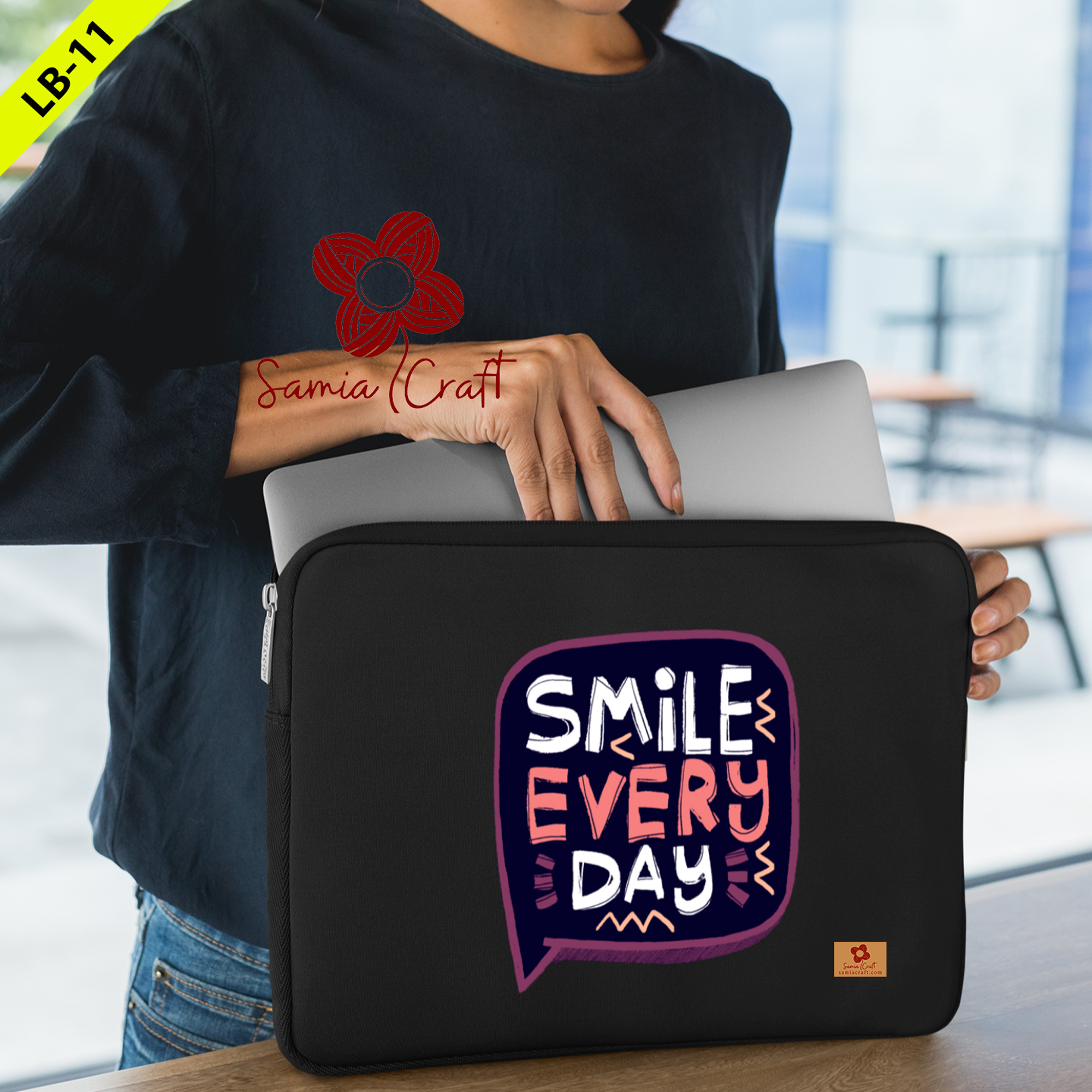 Picture of SamiaCraft MacBook Laptop Pouch and Case - 15.6-Inch Notebook Waterproof Cover