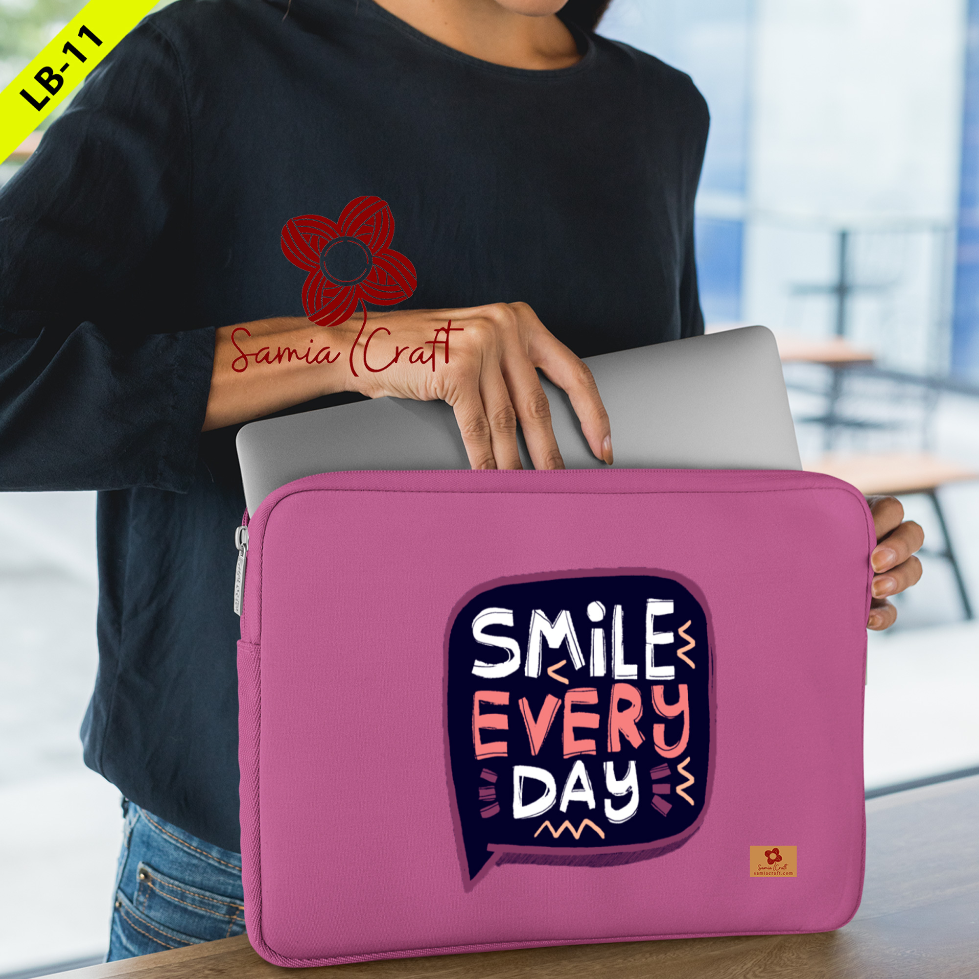 Picture of SamiaCraft MacBook Laptop Pouch and Case - 15.6-Inch Notebook Waterproof Cover