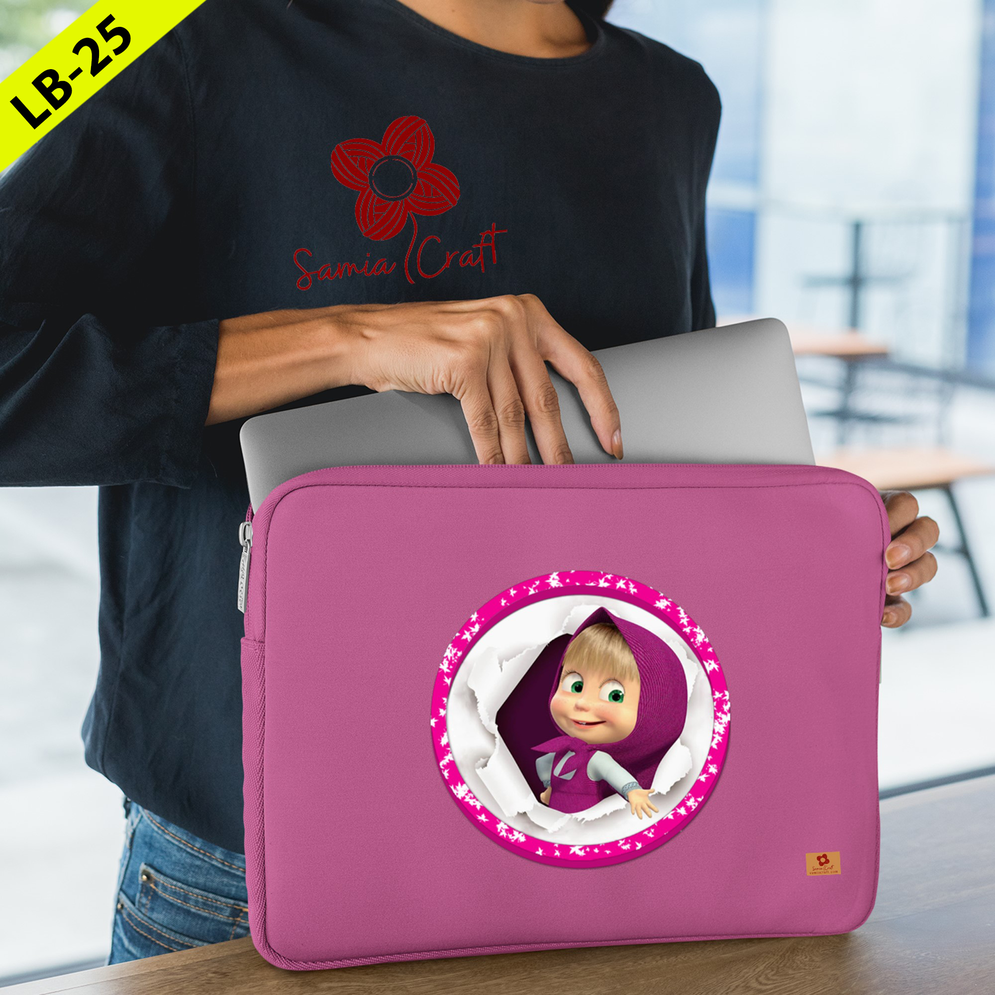 Picture of SamiaCraft Designed Mac Laptop Sleeve Pouch, 16-Inch Case for Notebook Cover Protection