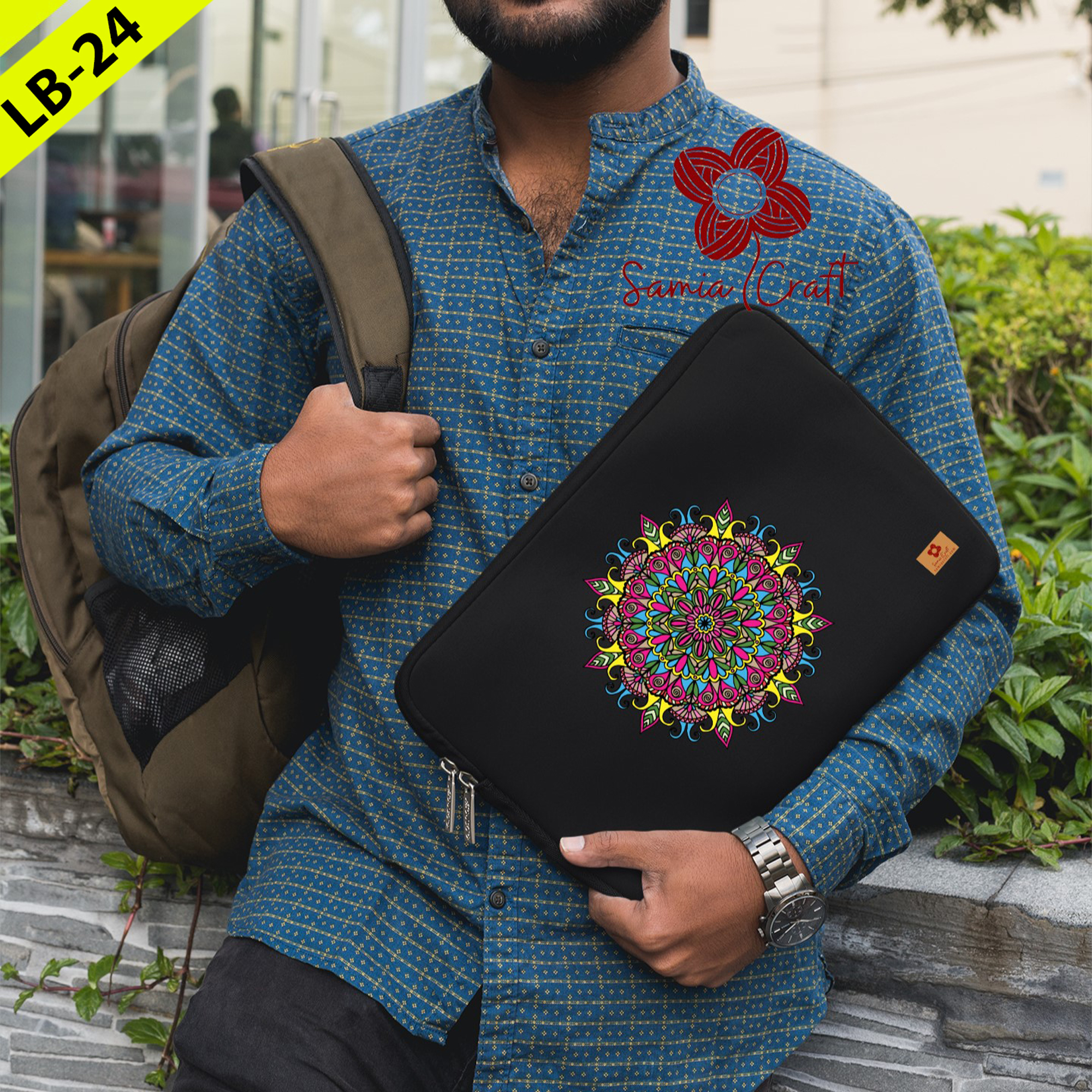 Picture of SamiaCraft Laptop Sleeve Pouch for Mac - 15.6-Inch Waterproof Notebook Cover Case