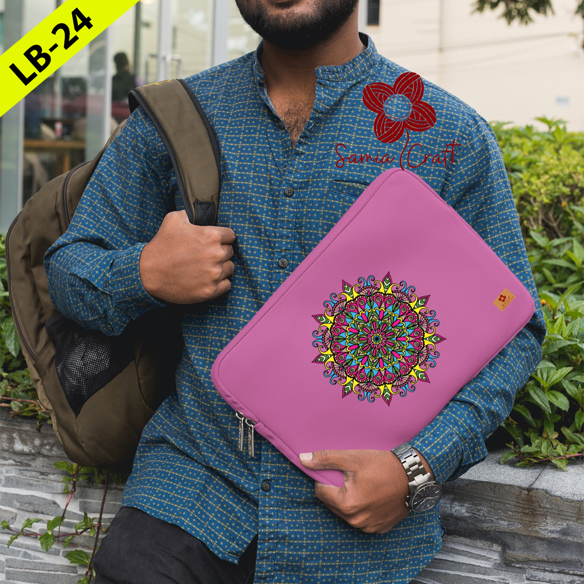 Picture of SamiaCraft Laptop Sleeve Pouch for Mac - 15.6-Inch Waterproof Notebook Cover Case