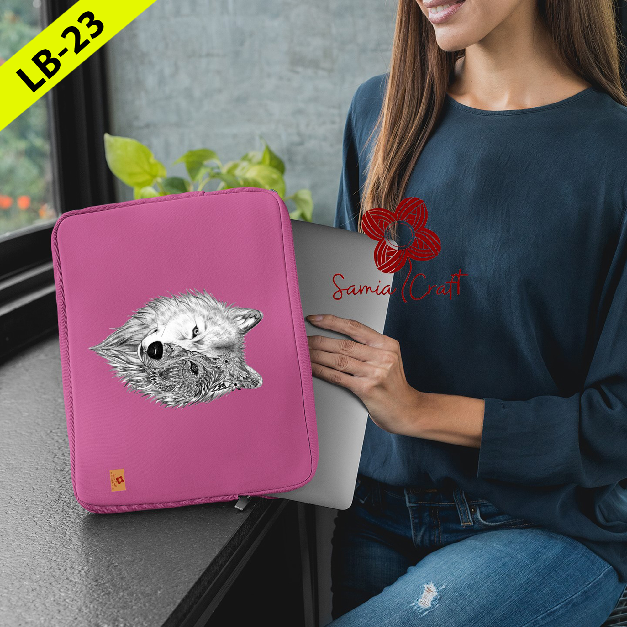 Picture of SamiaCraft Lightweight Mac Laptop Pouch and Case - Waterproof 16-Inch Notebook Cover