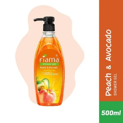 Picture of Indian Product FIAMA Peach And Avocado Mild Dew Shower Gel  (500 ml)