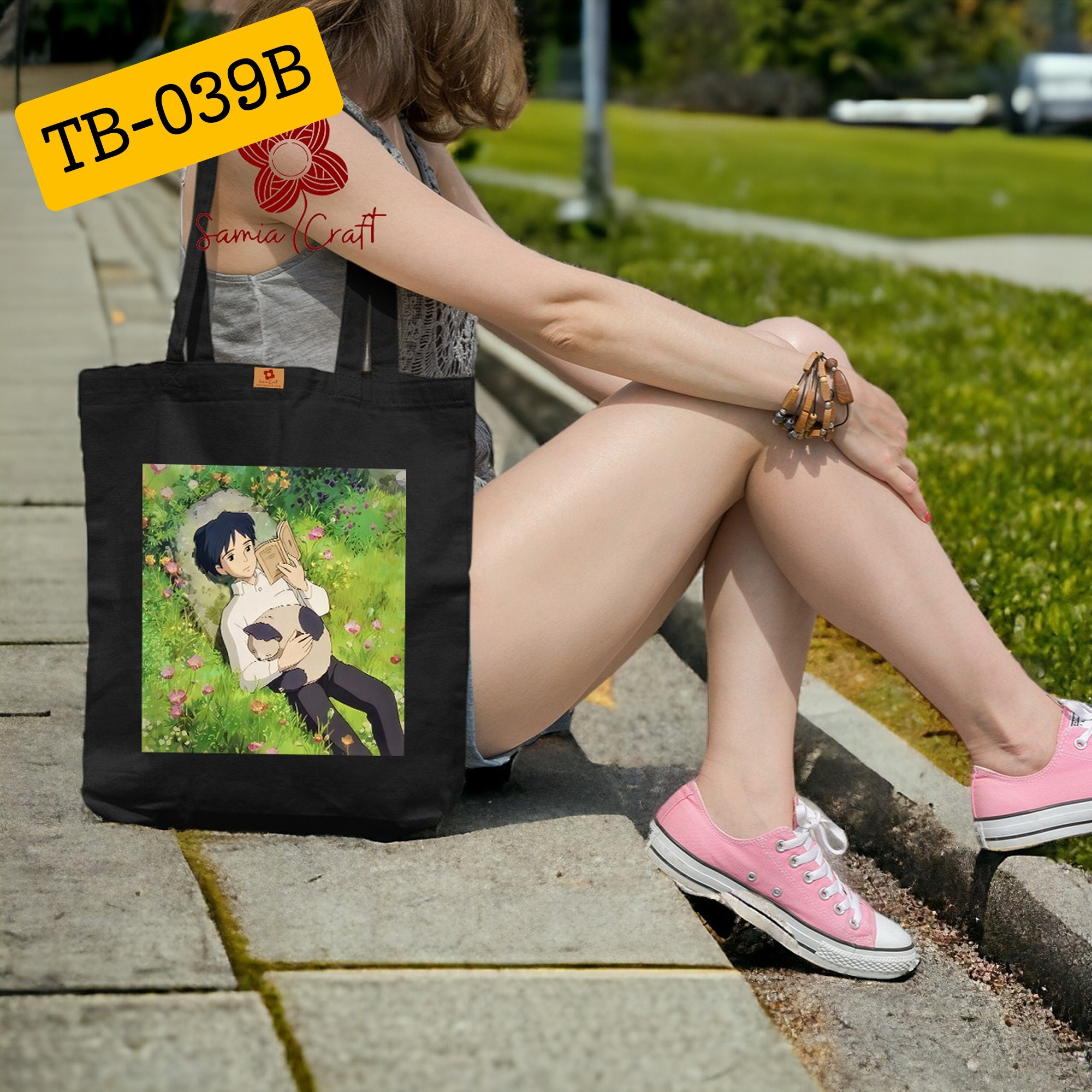 Picture of Samia Craft Eco-Friendly Canvas Tote Bag with Zipper for Women – University & College Essential for Girls