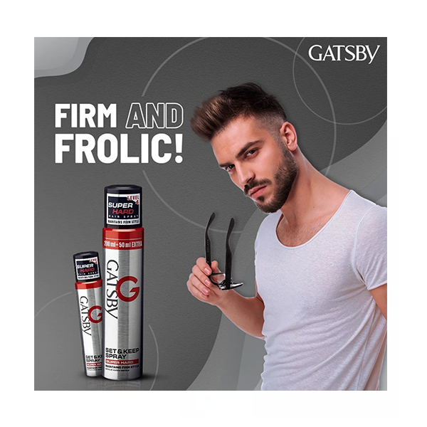 Picture of International Indonesia Product Gatsby Super Hard Set & Keep Styling Hair Spray 250ml