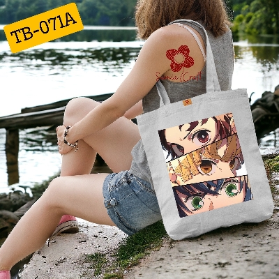 Picture of Samia Craft Classic Canvas Fabric Zipper Tote Bag for Women – Perfect for College, School, Work, & Gym