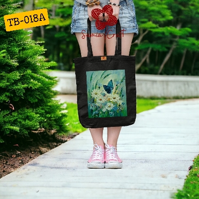 Picture of Samia Craft University-Ready Canvas Tote Bag for Women with Zipper – Perfect for College, Shopping, & Gym