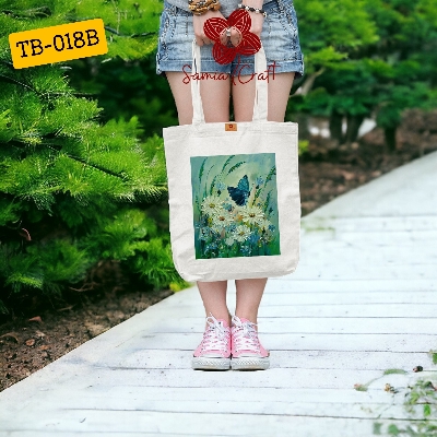 Picture of Samia Craft University-Ready Canvas Tote Bag for Women with Zipper – Perfect for College, Shopping, & Gym