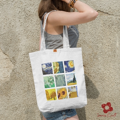 Picture of Samia Craft Premium Canvas Tote Bag with Zipper for College Students – Ideal for Women’s Daily Use & Travel