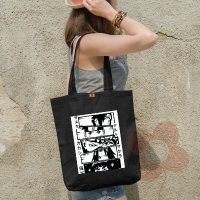 Picture of SamiaCrafts Stylish Canvas Fabric Tote Bag with Zipper – Perfect for Women’s University, College, & Travel Needs