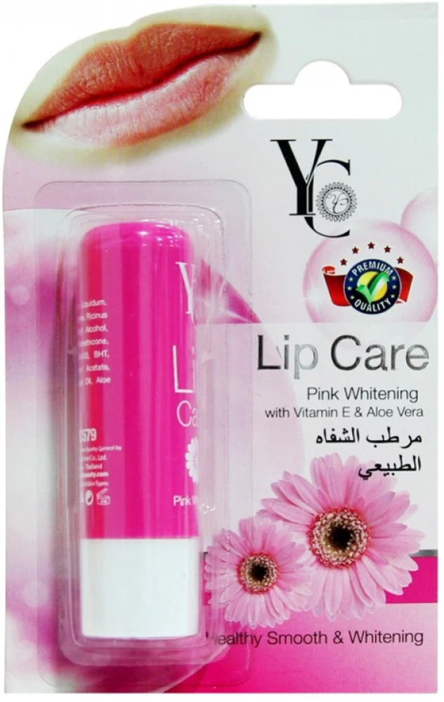 Picture of International Thailand Product YC Pink White Vitamin E and Aloe Vera Lip Care (3.8gm