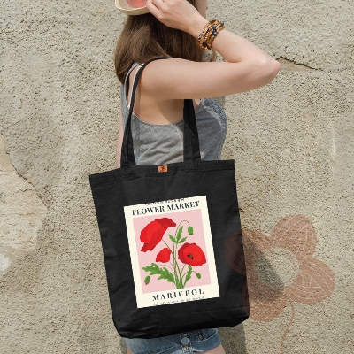 Picture of Multipurpose Canvas Tote Bag with Zipper for Women – University, College, Travel, and Work Ready