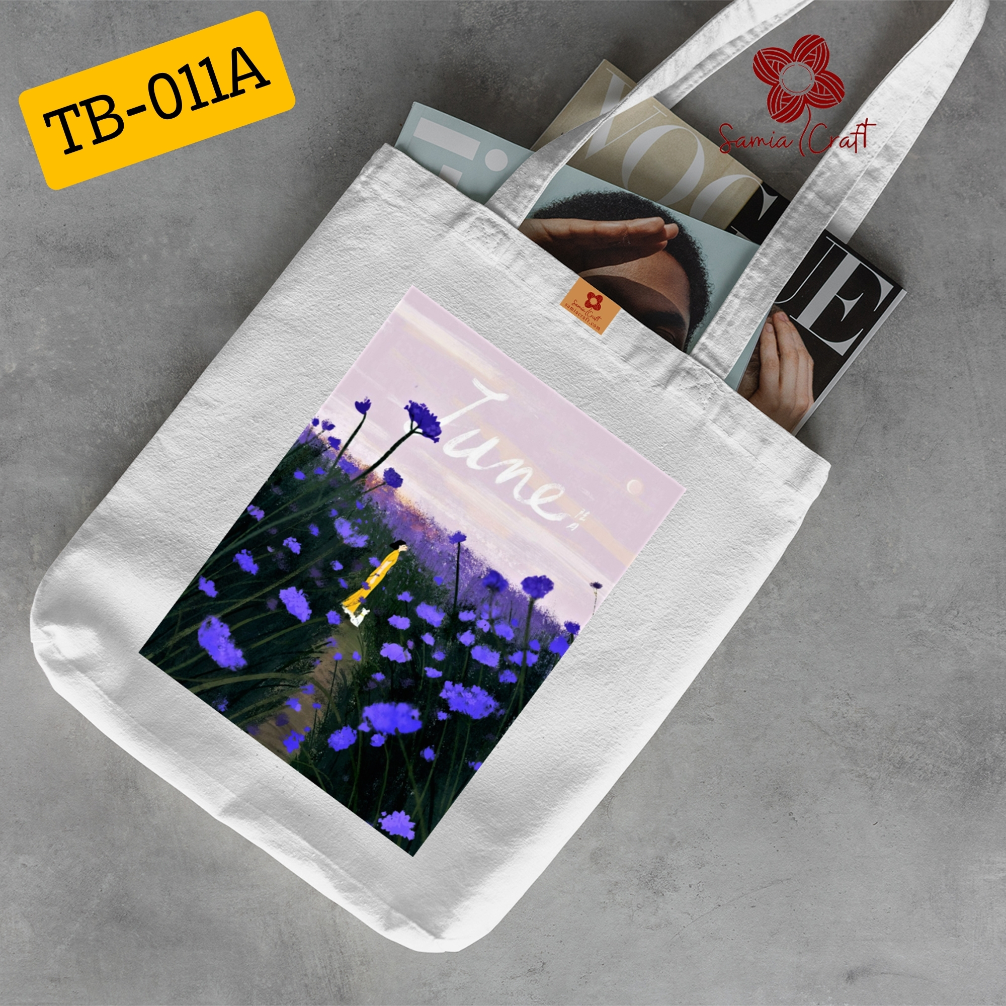 Picture of Extra Spacious Canvas Zipper Tote Bag for Women – Great for College, Shopping & Travel