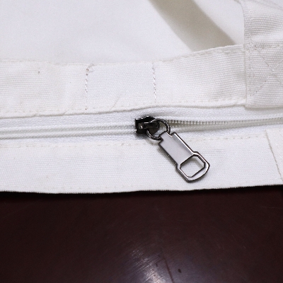 Picture of Large Canvas Tote Bag with Zipper – Perfect for College, Travel, and Work for Women and Girls