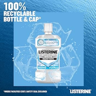 Picture of International European Product Listerine Advanced White Mouthwash Milder Taste 250 ml