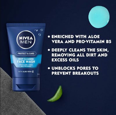 Picture of Nivea Men Protect & Care Face Wash 100 ml