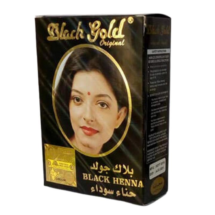 Picture of Black Gold Henna Hair Colour 10 Gram Pack of 6 Pouches