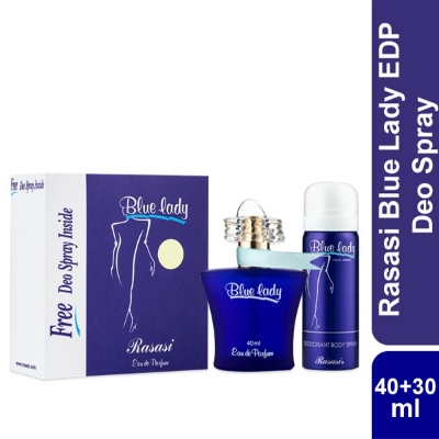 Picture of Blue Lady Perfume EDP with Free Deo Spray 40 ml for Women