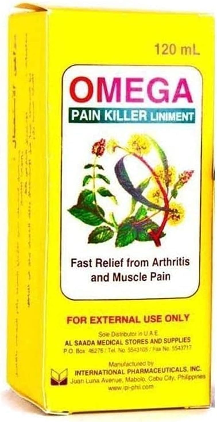 Picture of OMEGA Pain Killer Balm Relief Liniment Oil for Arthritis and Muscle Pain (Philippines) - 120ml
