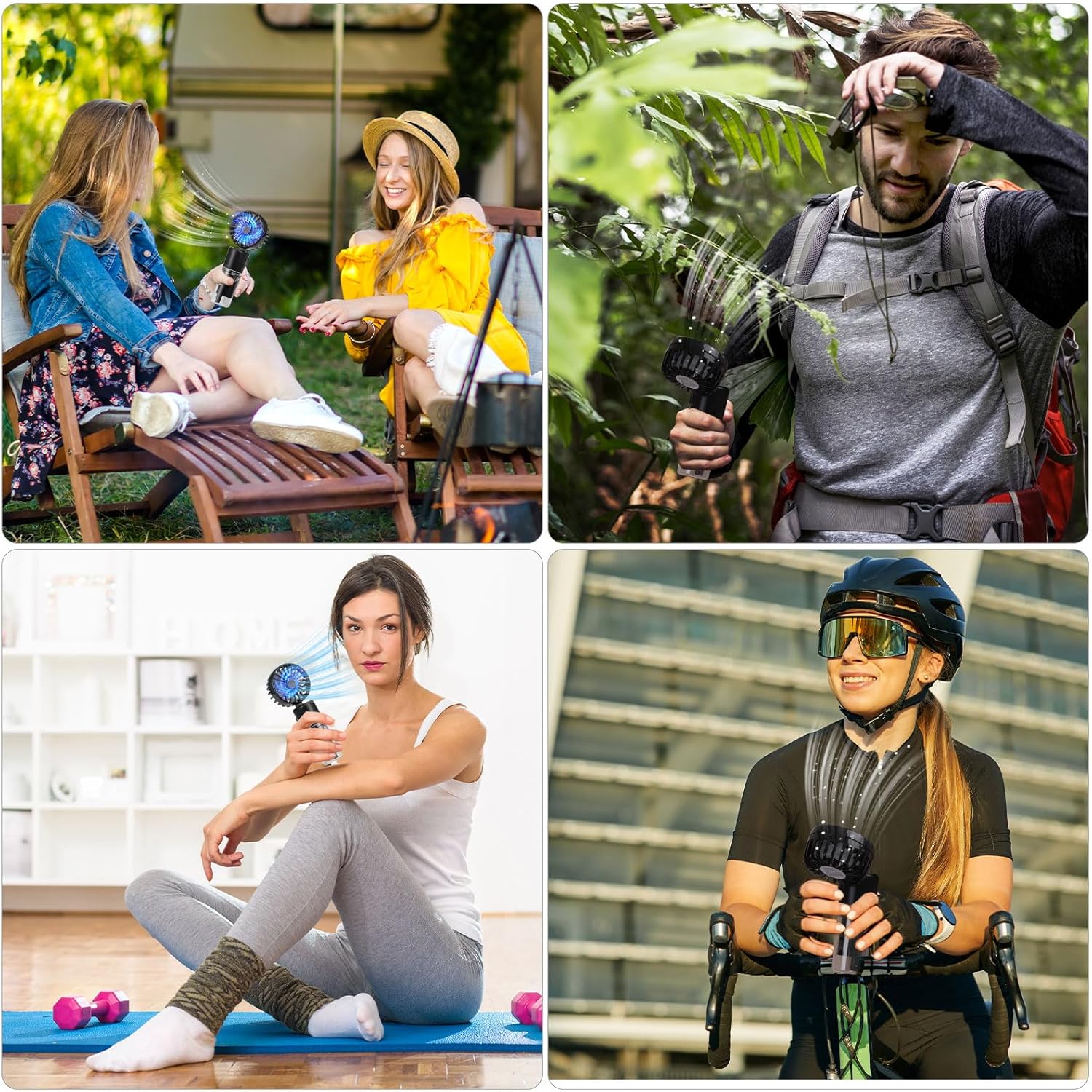 Picture of neck hanging spray fan f2 black