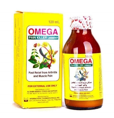 Picture of OMEGA Pain Killer Balm Relief Liniment Oil for Arthritis and Muscle Pain (Philippines) - 60ml