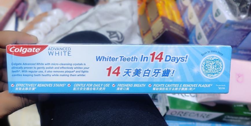 Picture of Colgate Advanced White Mint Toothpaste 160g