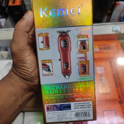 Picture of Kemei KM-026 Metal Engraving Hair Clipper with LED Display for Men