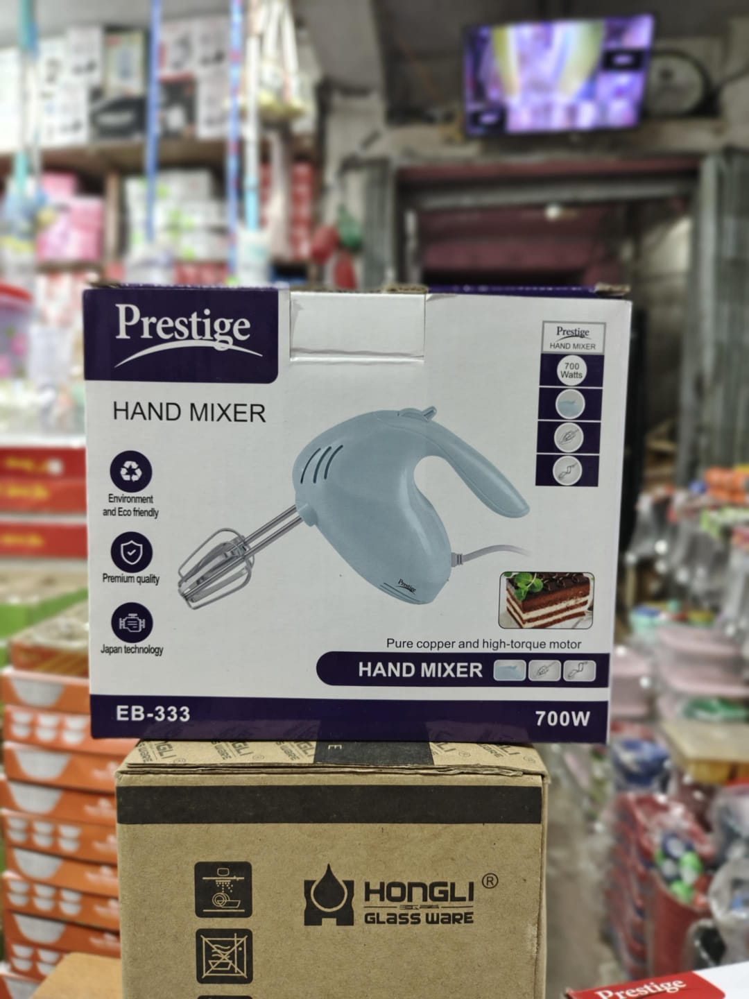 Picture of Prestige Ergonomic Luxury design Heavy Duty Multi-Functional Electric Egg beater Automatic Cream Whip Stirrer Stainless Mixing Household Mini Mechanical Beater