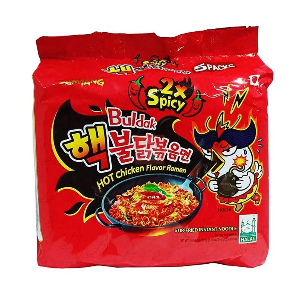Picture of Samyang buldak noodles hot chicken flavor ramen 2xspicy 140g *5 piece