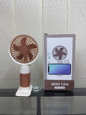 Picture of Portable Mini Fan - USB Rechargeable Battery with LED Light - Fasting Charging and Low Power Consumption - Adjustable Speed